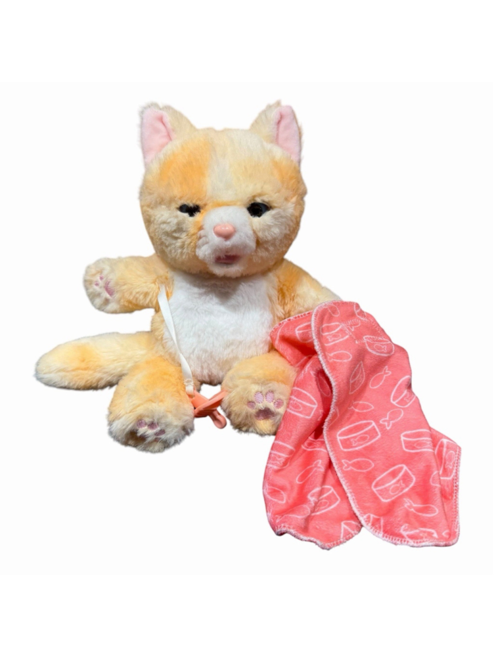 Little Live Pets Cozy Dozys Ginger the Kitty Interactive Plush Toy Kitty WORKS